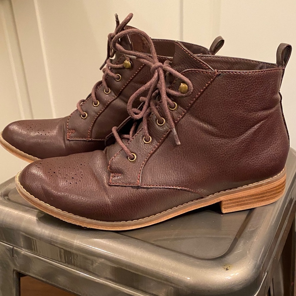 Rocket Dog Leather Lace Up Ankle Boots 🥾